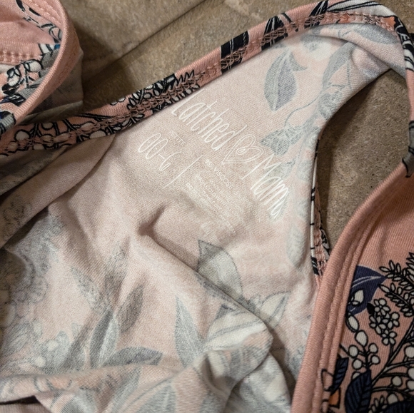 Latched Mama Champagne Pink Floral Romper - Picture 4 of 4